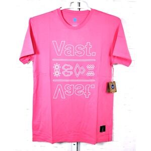 VastLife‎ Logo Tee In Vintage Fuchsia Pink Size Medium New